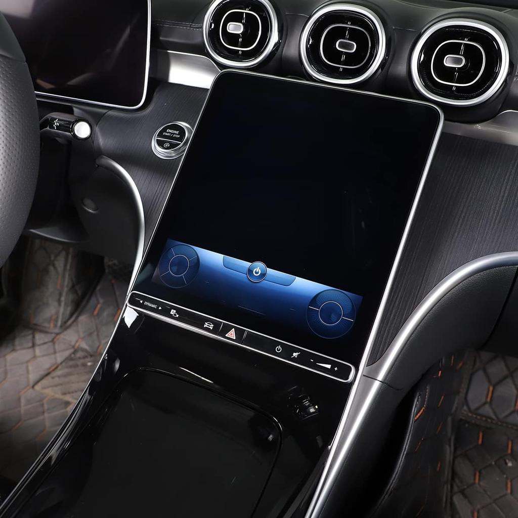 TINKI Car Dashboard Tempered Film Compatible for Mercedes-Benz W206 C-Class C200 C300 2022 2023 Navigation Screen Tempered Film Interior Accessories