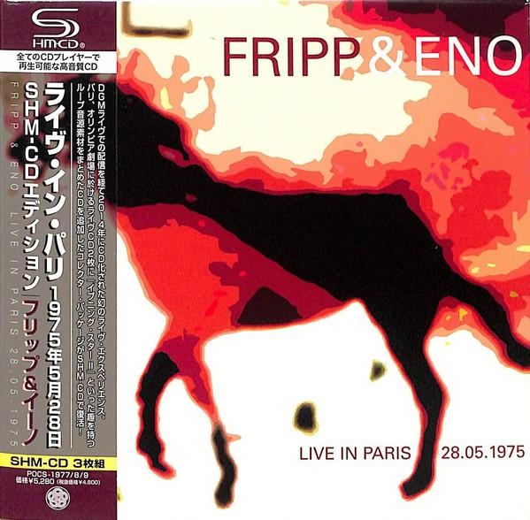 CD ROBERT FRIPP BRIAN ENO Live In Paris 28.05.1975 SHMCD POCS19779 DISCIPLINE GLO 2024 Japan Obi Rock
