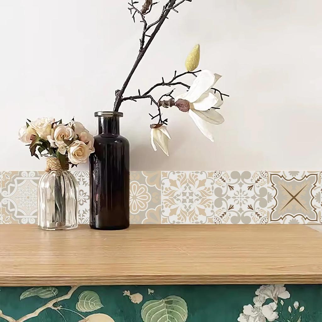 24 Styles Peel & Stick Wall Panels Trim - Waterproof Bathroom Molding for Tile Flooring, Home Staging & Rental Friendly Decor