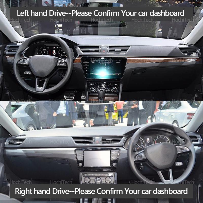 For Skoda Superb 3 MK3 B8 3V 2016 2017 2018 Auto Car Dashboard Cover Dash Mat Board Pad Carpet Dashmat Anti-UV Mats