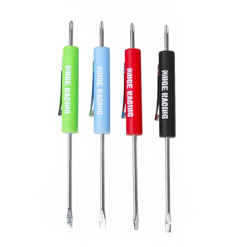 Dual-Ended Magnetic Mini Screwdriver - Flathead & Phillips: Ideal for Assembly Workers