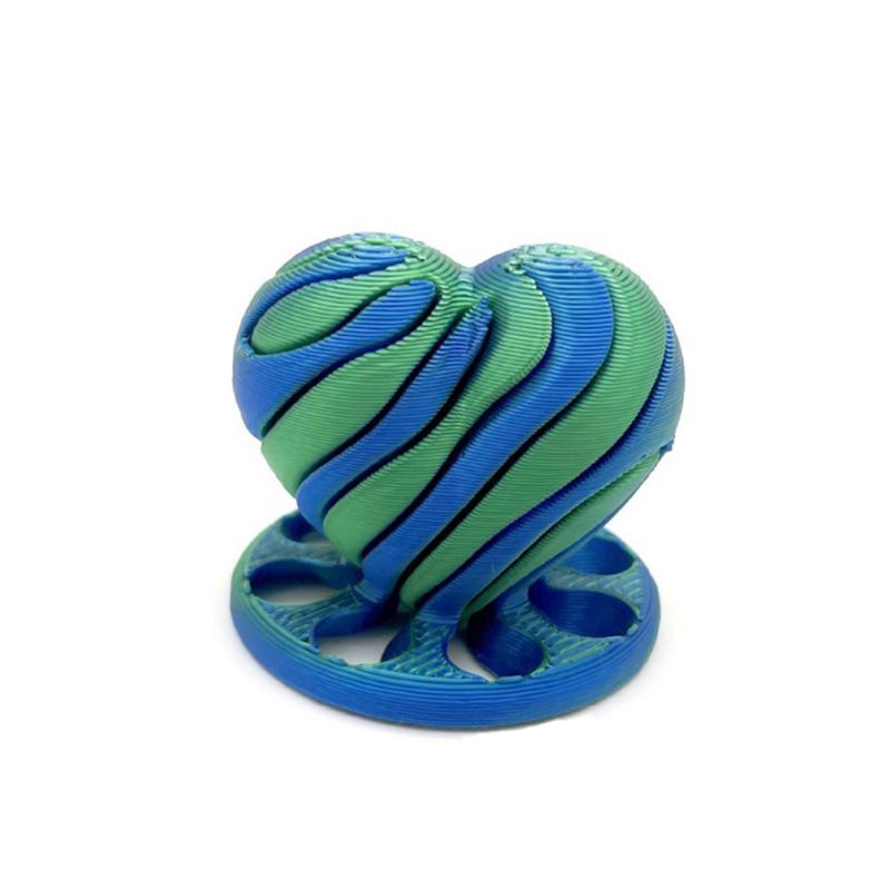 

1 Piece Decompression Spinning Structure Stress Relief Toys 3D Printed Spiral Impossible Heart Passthrough Fidget Toy