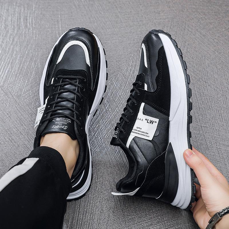 Breathable sports shoes casual versatile new men's running shoes platform dad shoes autumn men's shoes