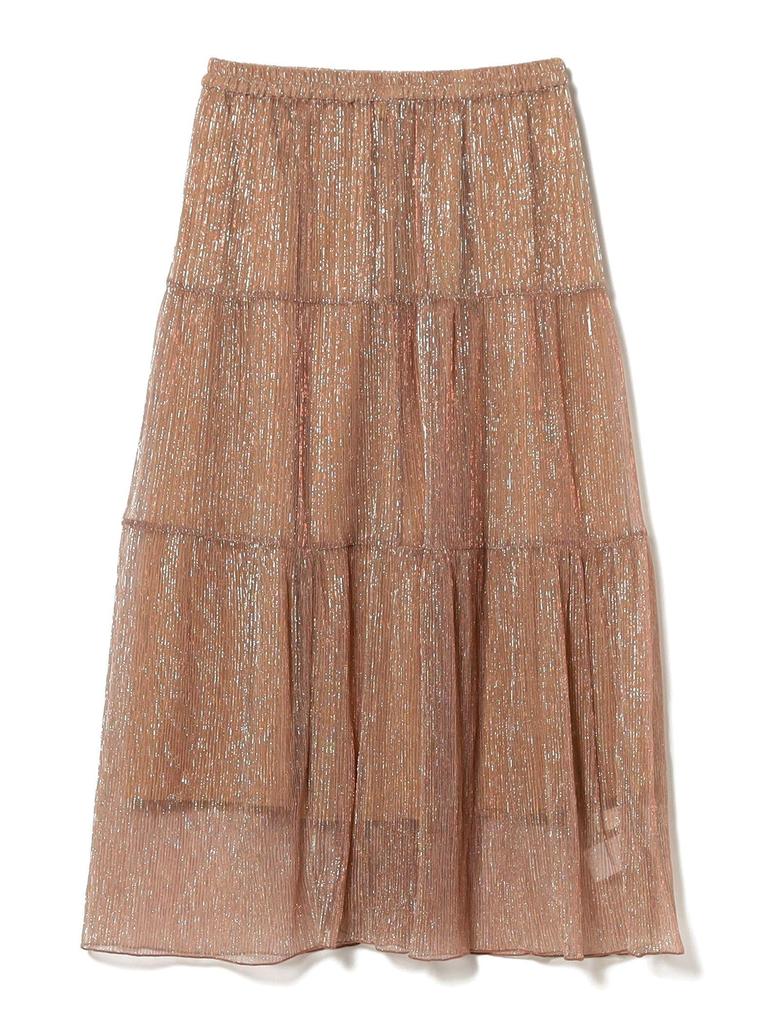 B:MING LIFE STORE by BEAMS Women's Tulle Skirt with Petticoat, Orange, One Size