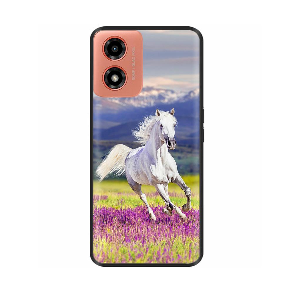 Hülle Für Moto G04s Stoßfest Schwarz Weiches Silikon Rückabdeckung Handyhülle auf Für Motorola Moto G04S G04 MotoG04 MotoG04s Bumper