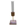Creative Wooden Vase with Glass for Hydroponic Plants and Flowers