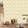 Cream and beige Cats wallpaper for living room and bedroom 50x1000