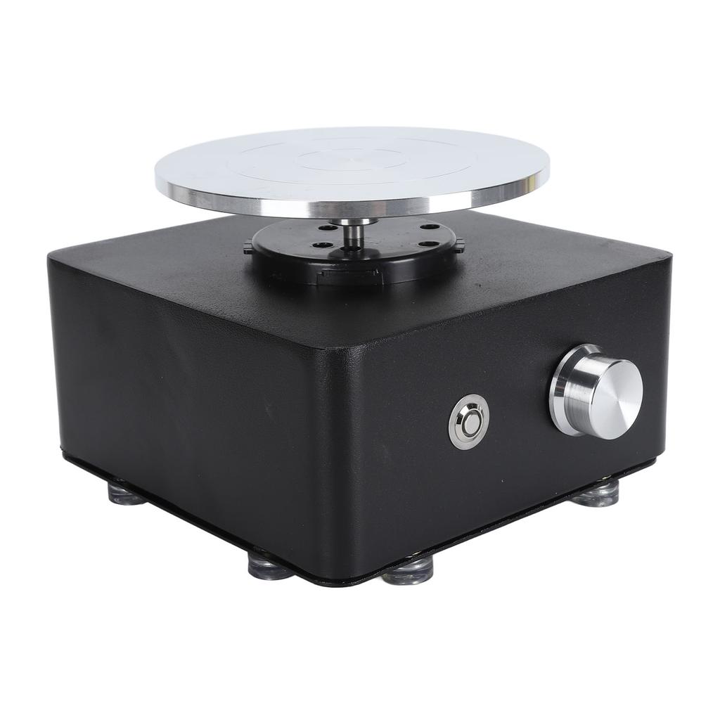 Mini Pottery Wheel Kit 0‑180RPM Adjustable Kids Ceramic Drawing Machine with Detachable Turntable
