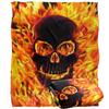 Royce McClure Silky Flaming Skull Supersoft Blanket