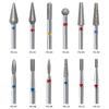 Diamond/Stainless Steel Professional Ceramic Nail Drill Bit Set Electric Manicure Nail File Bit For Acrylic Gel Nails And Cuticl