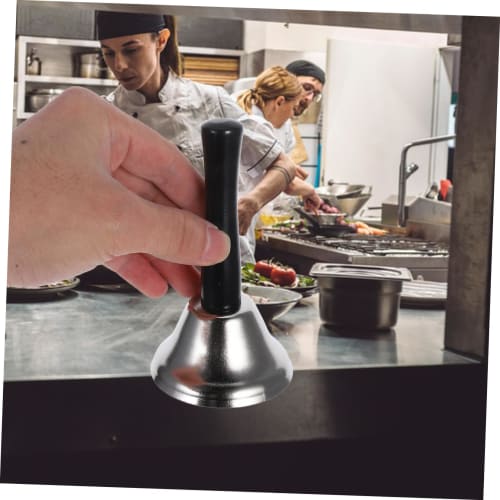 COHEALI Santa Handbells, Metal Handbells, Educational Aids, Christmas Decorations, Lightweight and Durable, Perfect for Festivals and Parties