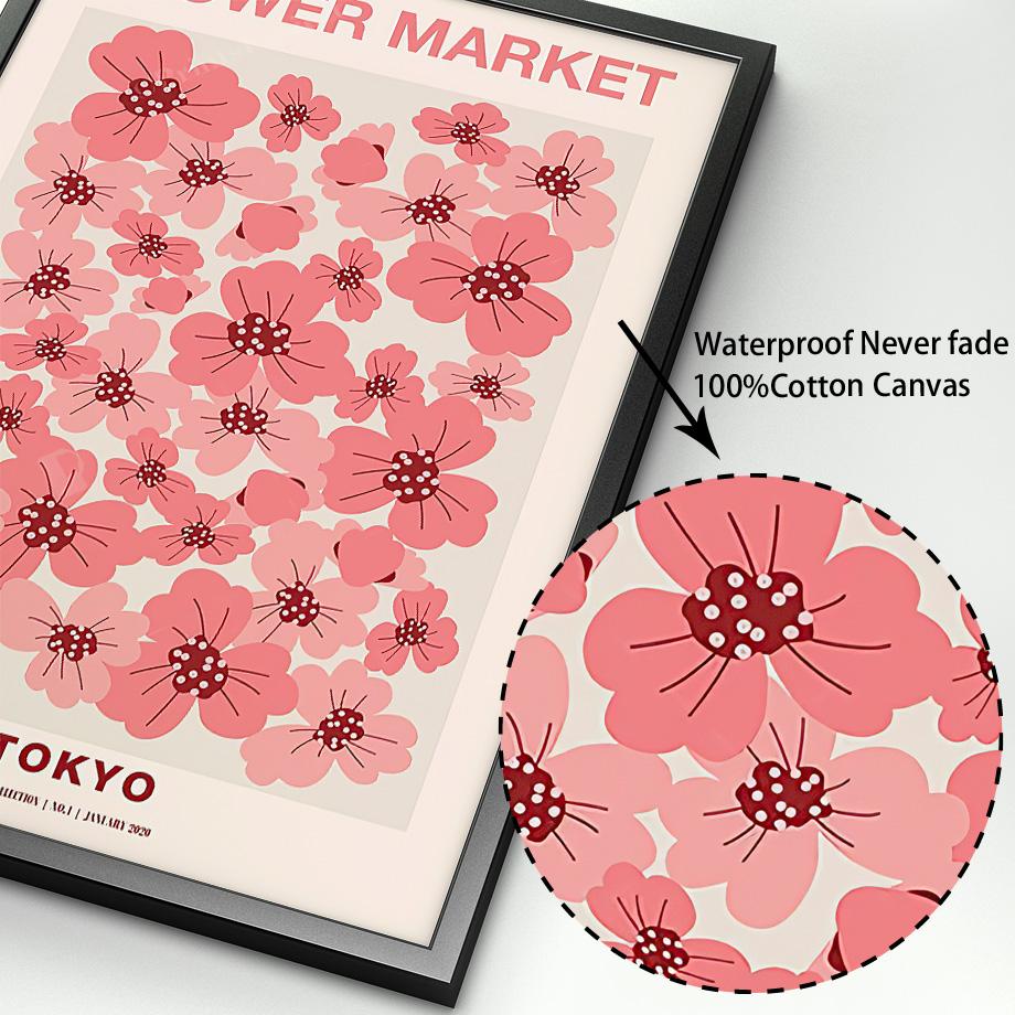 Väggkonsttryck Canvasmålning New York Madrid Matisse Retro Tokyo Blomstermarknad Nordisk affisch Inredningsbilder för vardagsrummet