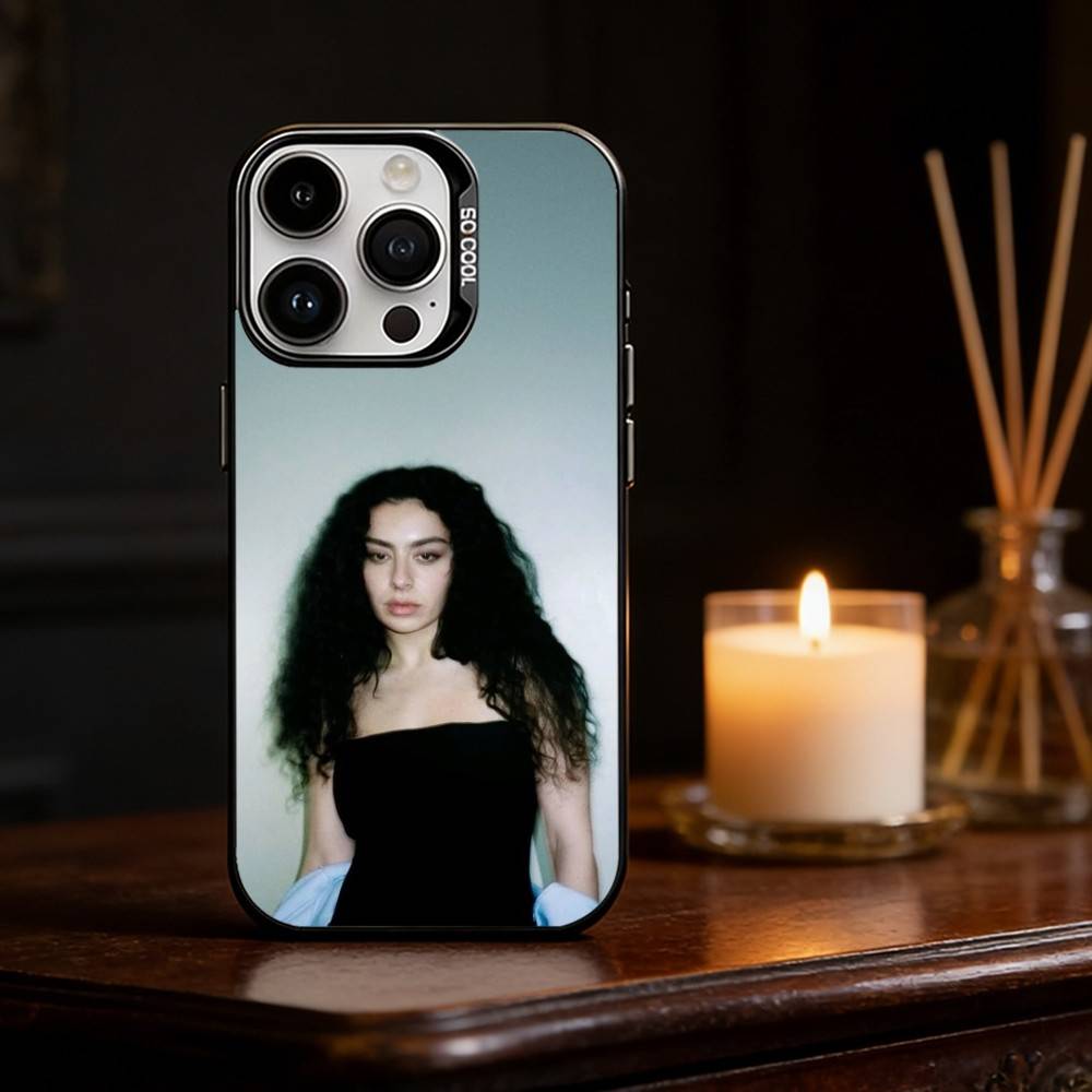 

Charli XCX 360 Brat Phone Case For iPhone 17,16,15,14,13,12,11,Pro Max,Plus Candy Silver Cover iPhone14