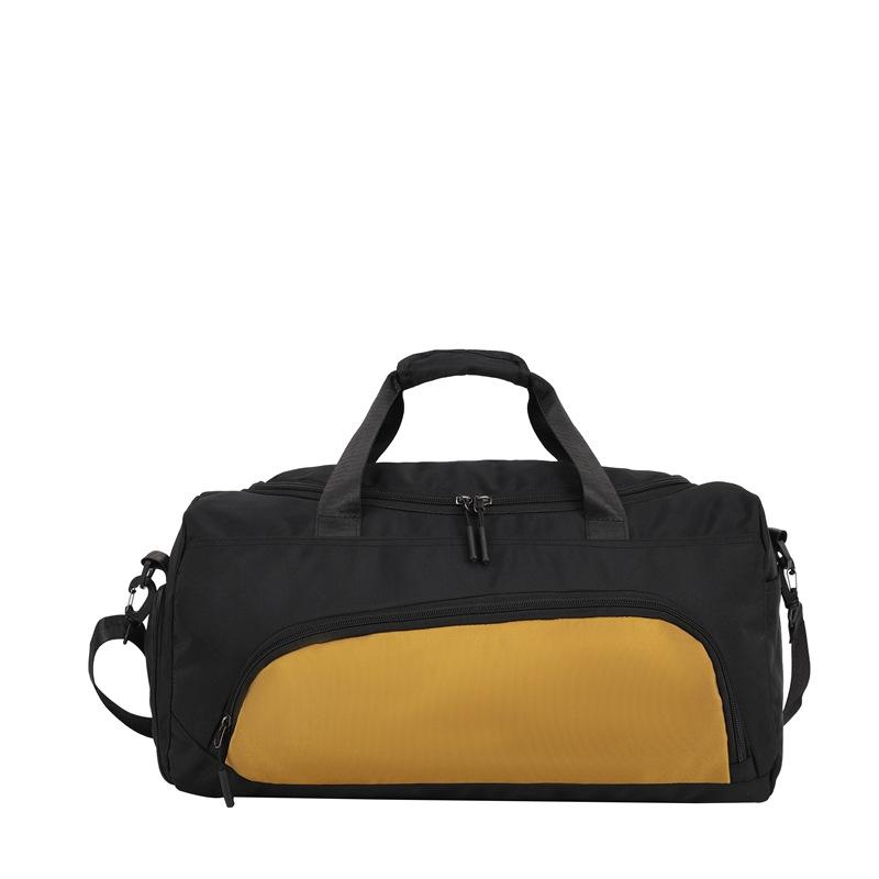 Simple casual large capacity with shoe compartment decompression portable travel bag dry and wet separation fitness bag can be set with tie rod
