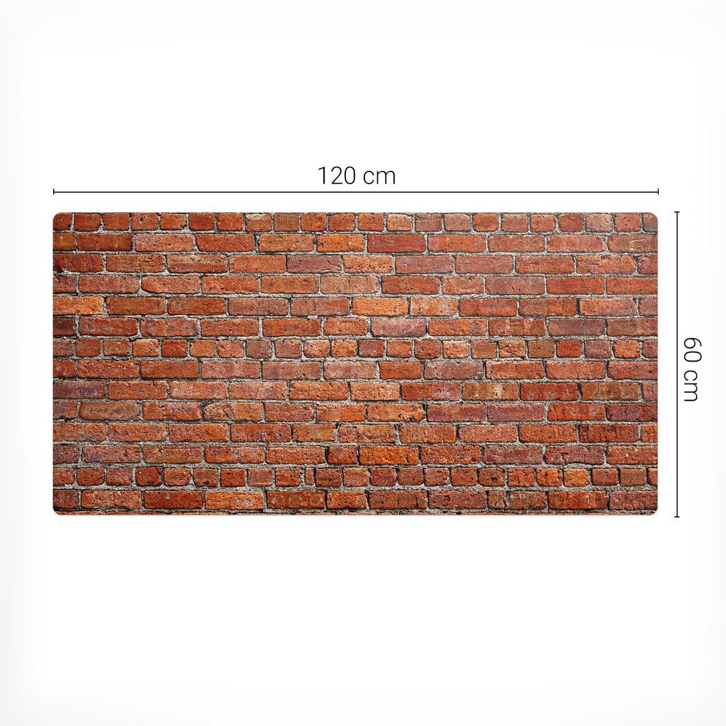 Gamingowa Mata Ochronna Pod Klawiaturę I Myszkę Ceglana Ściana 120X60 Cm