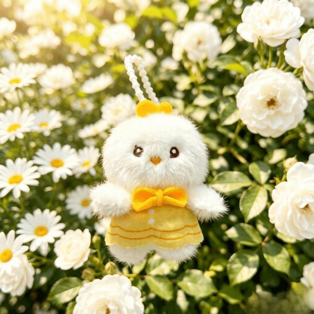Small Size Plush Toy Keychain Fluffy Plush Doll Keyring Cute Plush Hanging Doll Bag Decor