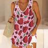 3D Heart Symbol Print Tank Tops for Women Workout Yoga Gym Printed Summer Sport Shirts Plus Size Vests