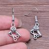40 Styles Hotsale Women Earring Vintage Airplane Rocket Question Mark Tower Pin Scissors DNA Simple Cool Jewelry Handmade Gift