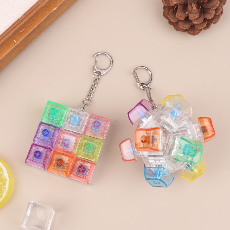 Spherical Square Keyboard Key Fidget Toy For Adults Stress Relief Decompression Office Table Toy