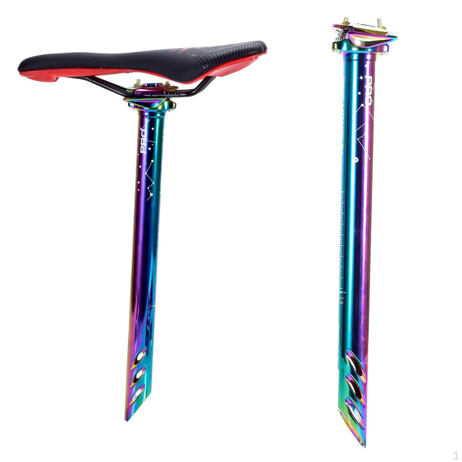 Подседельный штырь Сплошной Высокопрочный Алюминиевый Сплав Дорожный Горный Складной Амортизирующий Трубка Colorful 27.2mm