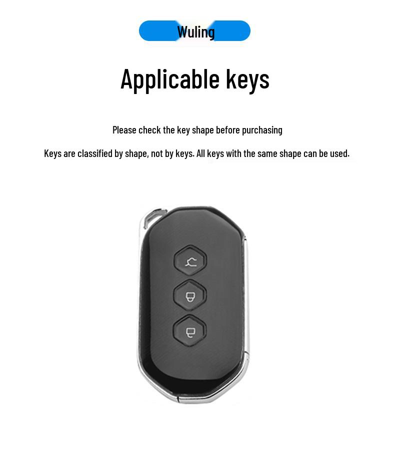 Wuling 2023 Capgemini Premium Key Case: Stylish Unisex Bag Buckle for Car