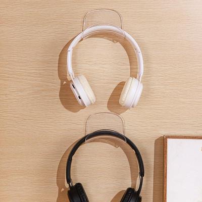 Wandmontierter Computer-Headset-Halter ohne Bohren Kopfhörerständer Aufbewahrungshaken Studentenwohnheim Schreibtisch Ausstellungsregal Aufbewahrungsregal