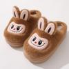 Winter Warm Lovely Frog Cotton Slippers Student Anti Slip Animals Home Platform Plush Slipper Women Funny Outdoor Shoes