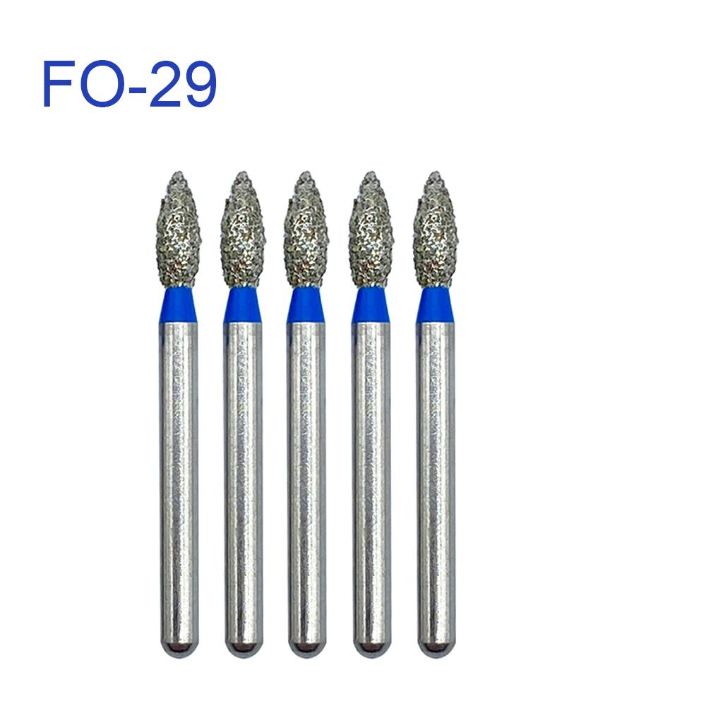 5Pcs/Pack, Jnsur Dental Diamond Burs Dental Drills For High Speed Handpiece Fg Dia 1.6Mm Dental Lab Technican Dentistry Material