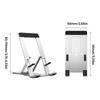 Adjustable Aluminum Folding Stand With Slip proof Silicone Pad For Smartphones Tablets 4-12Inch Easy Viewing