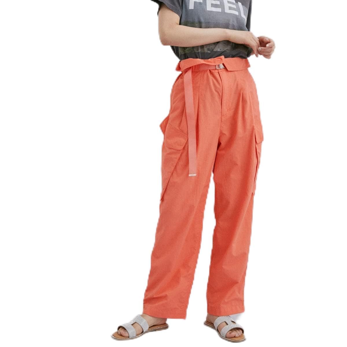 

Adam et Rope Femme Pants Recycled Nylon Cargo Pants for Women GAS03110 Orange [Sustainable] (70)