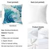 Simple Wave Pattern Design Cushion Cover Premium Comfort Reversible Pillow Cove -Two In One Design For Any Room & Car Interior