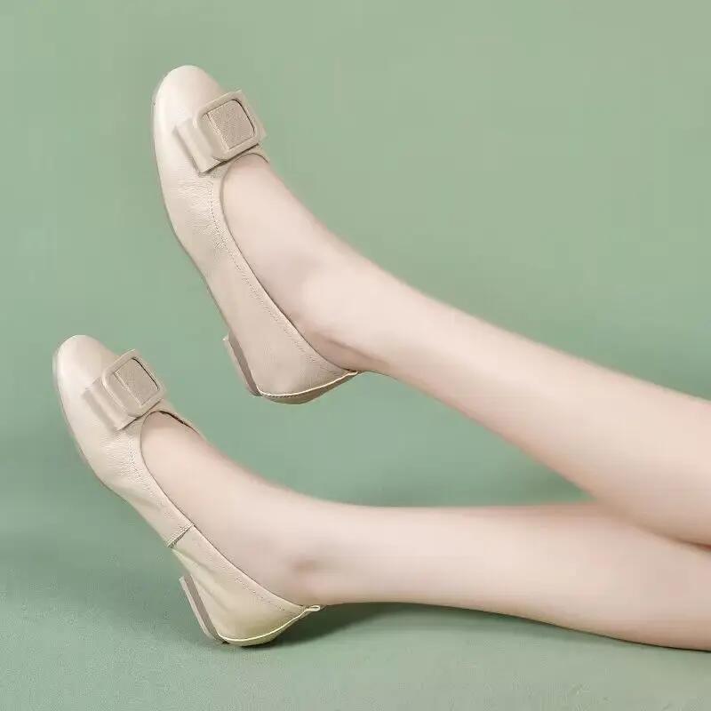 Fashion Shallow Green Ladies Footwear Moccasins Elegant Party Quick Delivery High Quality Fashion Casual Stylish Y2k Women's Flat Shoes