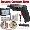 Neu 47 stücke 3,6 V Elektrische Schraubendreher Wiederaufladbare Cordless Power Bohrer Schraube Fahrer Kit USB Aufladbare Drahtlose Reparatur