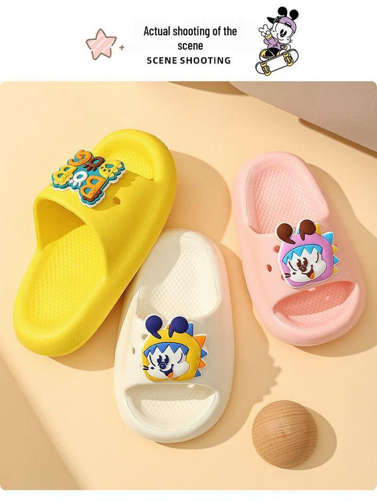 Babudou Kids' Cartoon Flip-Flops: 2026 Summer Non-slip Sandals for Boys & Girls