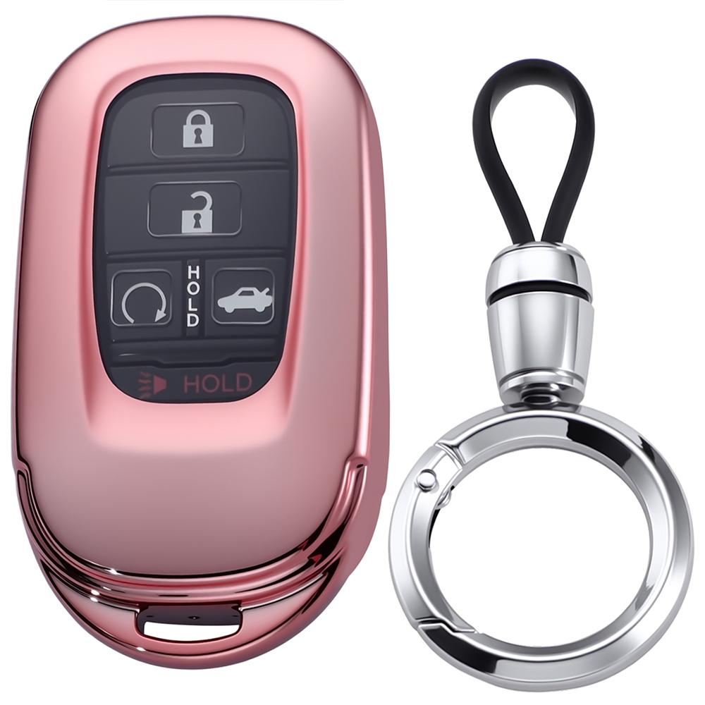 Fit for Honda Key Fob Cover for CR-V HR-V Pilot Accord Civic Key Fob Cover Case Shell TPU Remote Holder Protector