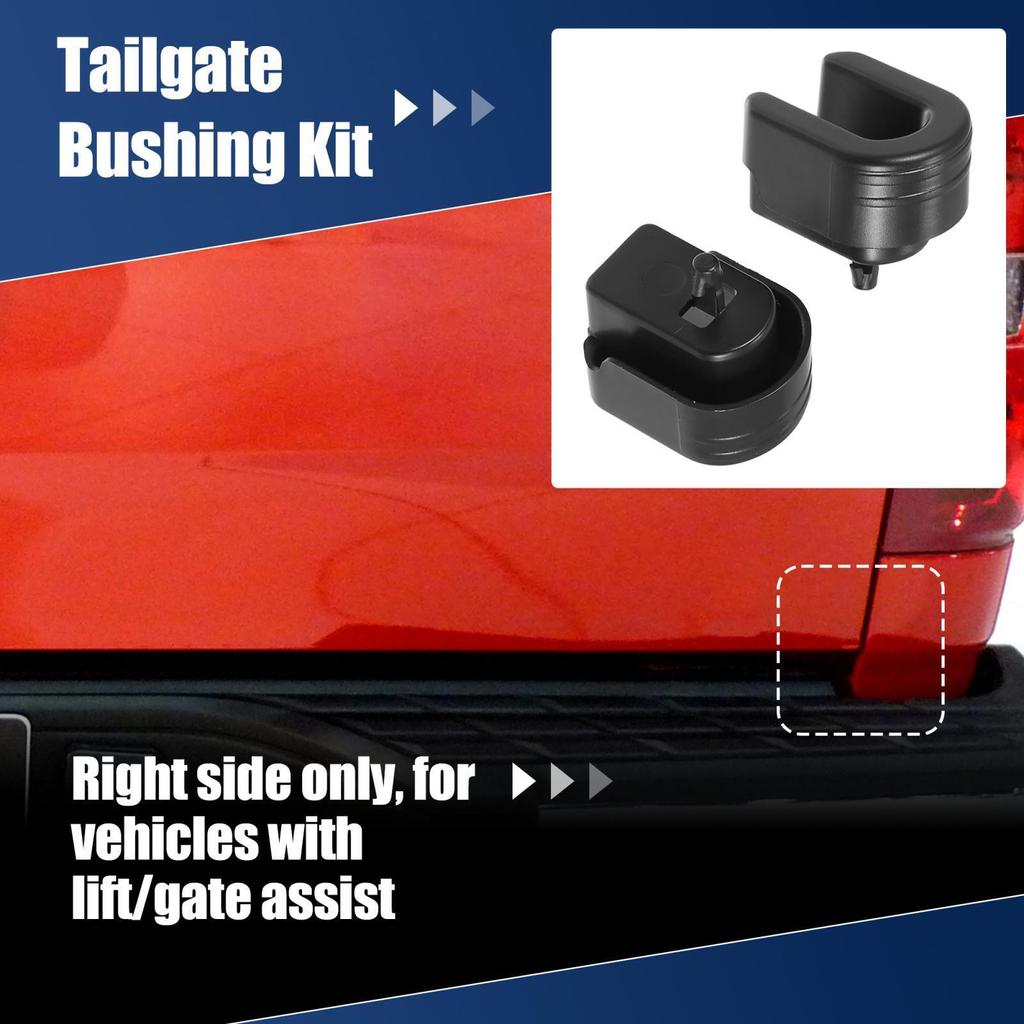1 Pair Car Rear Right Tailgate Bushing With Lift Assist System 84331136 84131760 Compatible For 2500HD 3500HD