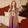 Rapunzel Kostüm Peruk Ekstra Uzun Sarı Düz Saç | Cadılar Bayramı ve Cosplay | Doğal Görünüm | Hafif Ayarlanabilir Başlık (Kadınlar için mükemmel)