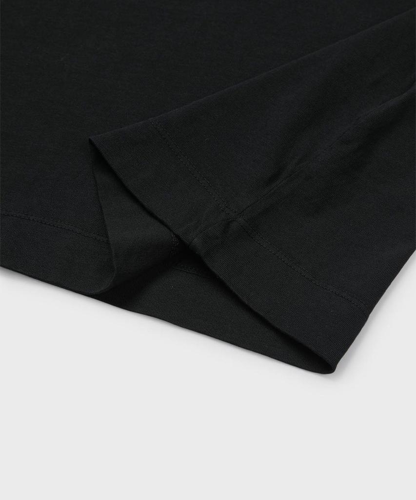PANICALE Slim Fit Cotton Long Sleeve Polo Shirt [Black]