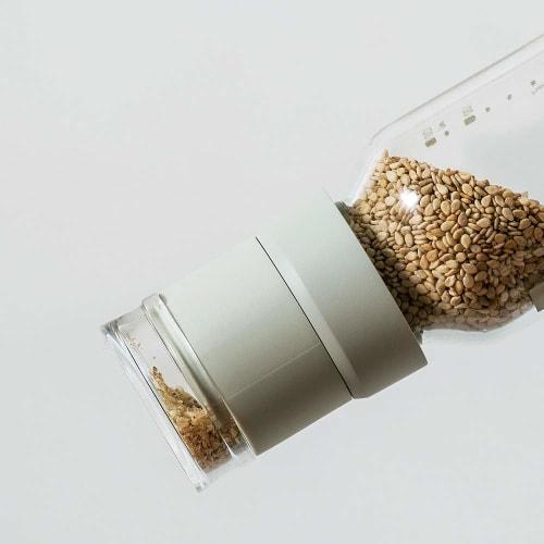 HARIO Spice Mill for Sesame, Practical Capacity 120ml, Pale Gray SMG-120-PGR