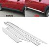 4 Stück ABS verchromte Seitenleistenverkleidung für Karosserie, Autozubehör, passend für RAV4 2019 2020