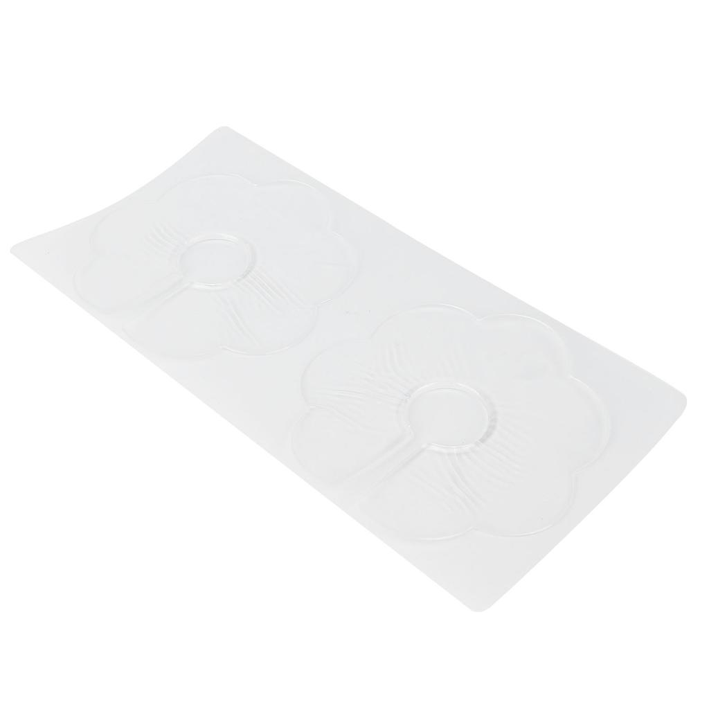 2pcs Flower Shaped Silicone Chest Wrinkle Pad Household Reusable Chest Anti Wrinkle Patch