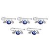 5Pcs Evil Eye Pin Good Luck Unique Design High Durability Premium Material Brooch for Home Party Dating