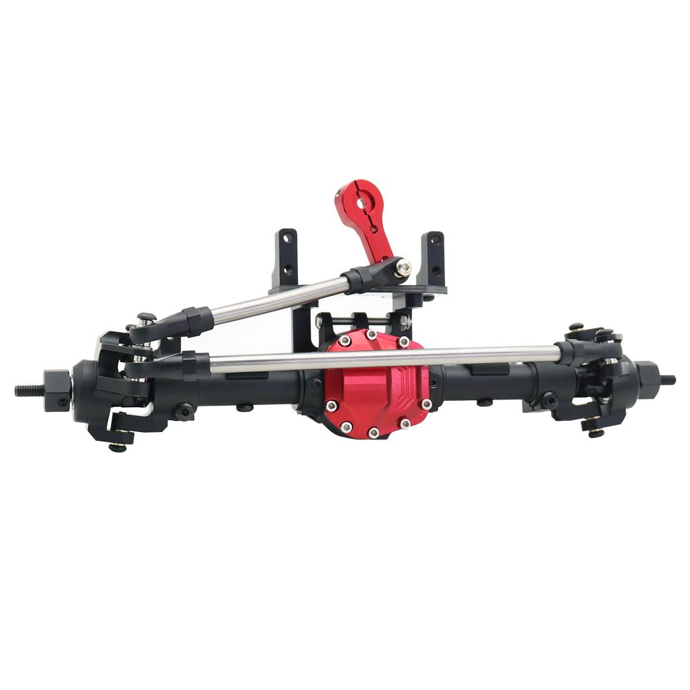 SCX10 II Aluminum Alloy CNC Front Rear Axle Set 30T/8T for 1/10 RC Crawler Axial AR44 90047 90046 AX90060 Builders Kit Upgrade