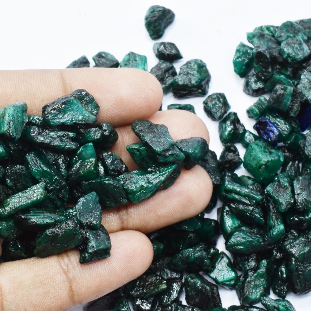 Natural Green Emerald Uncut ROUGH Lot Loose Gemstone 190.56 Carat