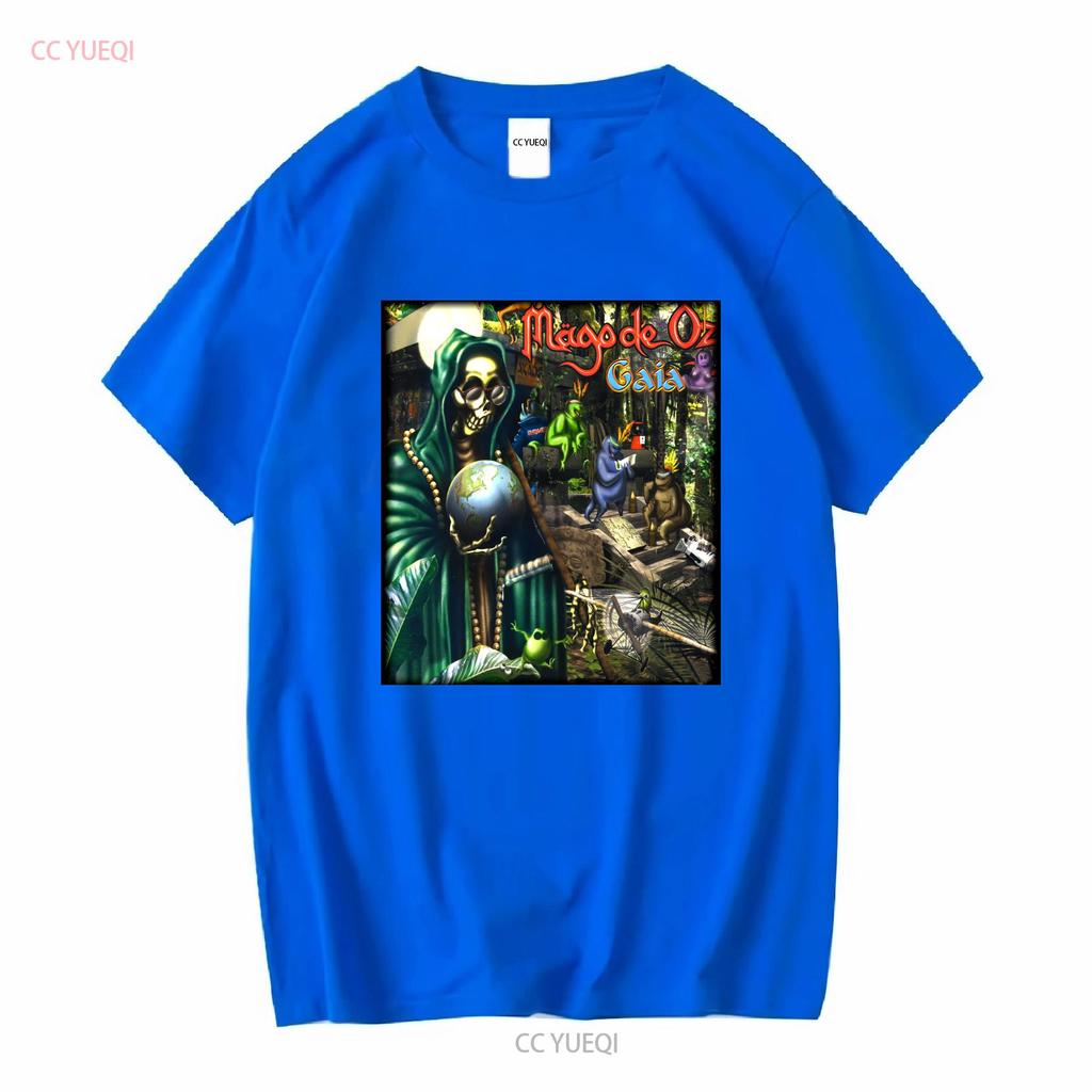 Mago De Oz Band Rock Graphic Short Sleeve Black Shirt Unisex Men Women KTV8524 Vintage Washed Unisex Streetwear Fashion Homme