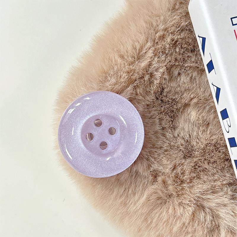Small Fresh Girl Heart Button Mobile Phone Paste Desktop Airbag Bracket Simple Ring Lazy Grip