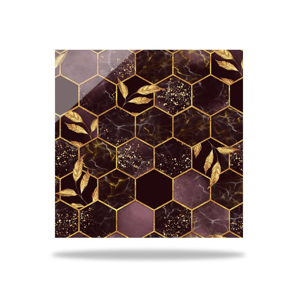 10ks luxusní šestiúhelníková lesklá samolepka na dlaždice Kuchyň Backsplash Olejotěsná Koupelna Vodotěsná Domácí dekorace Samolepky na stěnu Peel Stick Art Mural