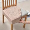 1/6PCS Waterproof  PU Leather Chair Cover Removable Dining Chairs Slipcovers Elastic Chair Seat Covers for Kitchen Hotel Wedding