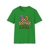 Unisex Softstyle T-Shirt Herren Damen Shirts Oberteil Große Schwester Elfenhut Zuckerstangenkrone Weihnachtsurlaub