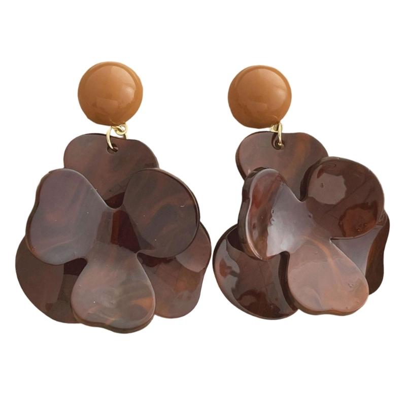Elegant Flower Earrings Women Pendant Earrings Comfortable Wear Ear Jewelry Suitable for Daily and Formal Occasions Wear